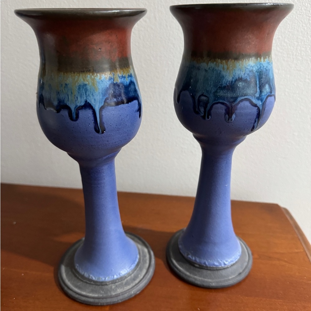 Stoneware goblets - artisinal crafted